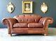 102. Rare Leather Chesterfield Thomas lloyd 2 Seater Tan Brown Sofa DELIVERY AV