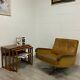 1970s Vintage De Sede DS-35 Swivel Lounge Chair in Cognac leather
