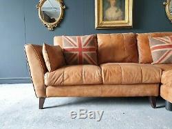 21. Superb Vintage tan 4 Seater Chesterfield Corner Sofa Delivery Avail