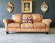 41. Chesterfield Leather Vintage 3 Seater Club Tan Brown Sofa DELIVERY