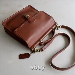 90s Vintage COACH 9927 Willis tan leather crossbody bag made in USA