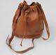 ANYA HINDMARCH Vintage 1980s Tan Leather Italian Duffle Bag Her First Bag Ever