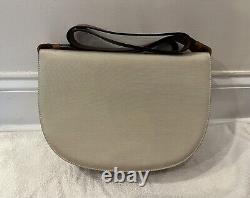 AUTH Vintage Salvatore Ferragamo Tan Taupe Brown Leather Shoulder Bag Purse