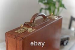 Attache Briefcase by Swaine Adeney Brigg, Vintage Leather, London Tan Patina