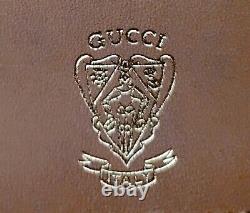 Auth Gucci Vintage Monogram Shoulder/crossbody Bag Preowned Medium Tan