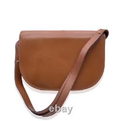 Authentic Christian Dior Vintage Beige Tan Leather Box Shoulder Bag