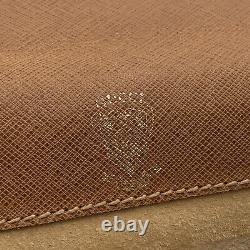 Authentic Gucci Vintage Beige Tan Leather Vertical Crossbody Shoulder Bag