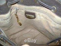 Authentic Gucci Vintage Gg Supreme Bucket Bag Tan /brown Made In Italy