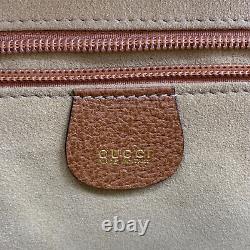 Authentic Gucci Vintage Tan Beige Leather 1 Compartment Briefcase Work Bag