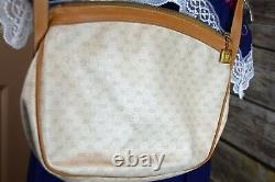 Authentic Vintage 80s Gucci Micro GG Supreme Coated Canvas Crossbody Bag Tan