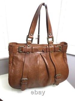 Authentic Vintage Mulberry Jacquetta Shoulder Bag Oak NVT Leather. VG Condition