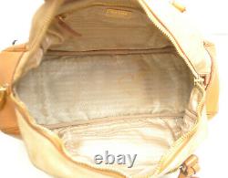 Authentic Vintage Prada Tessuto Mix Nylon / Leather Camel / Tan Tote Bag BR2524