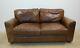 BROWN LEATHER 2 SEATER SOFA BY HALO THE VINTAGE TANNING COMPANY read details