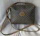 Beautiful Vintage Gucci 80s Light Brown and Tan Shoulder Bag Free Postage