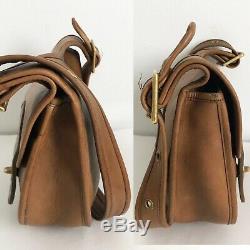 Bonnie Cashin Coach Pony Express Bag 9670 NYC Bag Tan Leather VTG