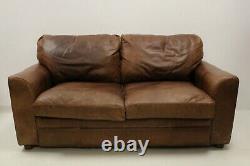 Brown Leather 2 Seater Sofa By Halo The Vintage Tanning Company