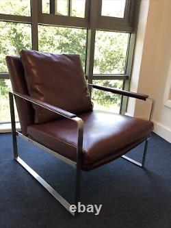 CAMERICH Leman Plus Lounge Chair (leather with down filled cushion) Tan Brown