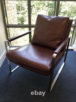 CAMERICH Leman Plus Lounge Chair (leather with down filled cushion) Tan Brown