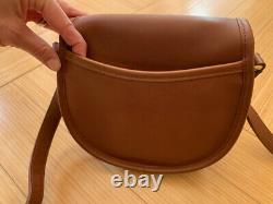 COACH 9981 Vintage Watson Leather Saddle Flap Tan Gold Crossbody Bag