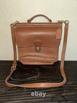 COACH Bag Willis Vintage British Tan Bag 9927 Crossbody