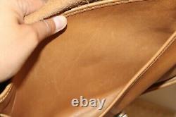 COACH Beige Tan Putty Leather Crossbody City Bag Purse Large Vintage EUC #9790