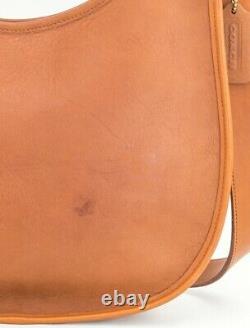 COACH Vintage British Tan Leather Beckett Zip Shoulder Crossbody Bag #9920