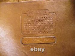 COACH Vintage British Tan Leather Large Duffle Sac Glue-In Registration EVC
