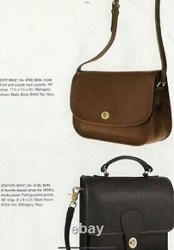 COACH Vintage City Bag Crossbody Glove Tanned Leather Handbag 9790 British Tan