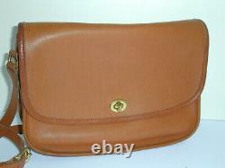 COACH Vintage City Bag Front Flap British Tan Shoulder/Crossbody 9790