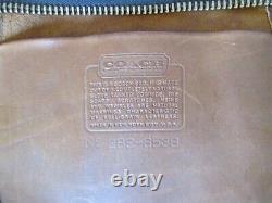 COACH Vintage NYC British Tan Large Leather Duffle Sac EVC