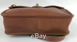 COACH Vintage WILLIS Purse Messenger Bag 9927 English Tan Leather Brass US