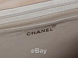 Chanel Vintage Jumbo in Distressed Camel / Light Tan Vertical Quilted Leather
