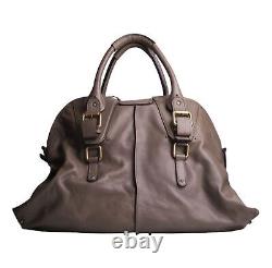 Chloe Paddington XL Vintage Leather Shoulder Hand Bag Nude/brown 100% Authentic