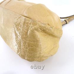 Chloé Vintage All Leather Mini Top Handle & Messenger Bag in Tan/Brown Y2K
