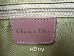 Chrisitan Dior Vintage Blue Denim Tan Leather Detective Satchel Bag