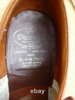 Church's Brogues Shoes Vintage Brown Tan Leather Uk8 Mens Diplomat