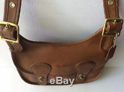 Coach Bonnie Cashin Vintage British Tan Pony Express Nyc Leather Bag Purse