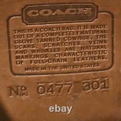 Coach City Bag Vintage 1980's Made In USA British Tan Crossbody/Shoulder Bag