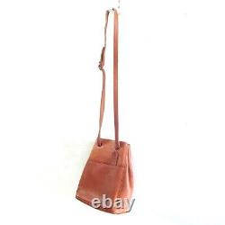 Coach Sonoma Vintage 90's Camel Brown Pebbled Leather 4923 Made in Italy