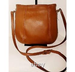 Coach USA 9990 Vintage British Tan Leather Framed Small Crossbody Pouch