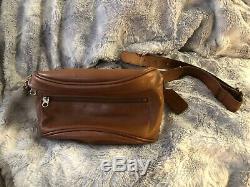 Coach Vintage Fanny Pack Tan Leather Waistbag AND Vintage Shoulder Bag