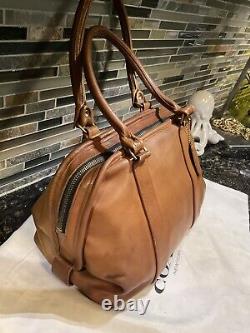 Coach Vintage Large Soft Satchel Handbag Purse In Chamois Tan Rare 4055 Made NYC