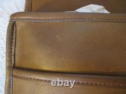Coach Vintage NYC British Tan Leather Buckle Pouch Clutch P/O Rare/HTF EVC