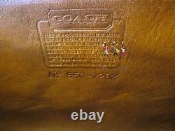 Coach Vintage NYC British Tan Leather Rare Buckled Clutch Long Pouch # 9610