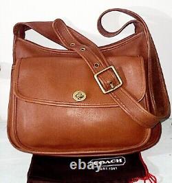Coach Vintage? Ritish Tan Leather Taft Bag 9980