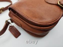 Coach Vintage Saddlebag British Tan Leather 039-4036 Euc