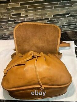 Coach Vintage Shoulder Pouch Drawstring Cinch Bag 4050 RARE British Tan