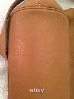 Coach messenger bag vintage leather tan mint condition fits laptop