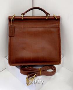 Coach vintage retro station bag/handbag satchel tan leather VGC Y2K Rare USA