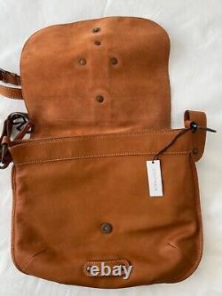 Coccinelle Finest Italian Leather Vintage Shoulder Bag Tan New with Tags